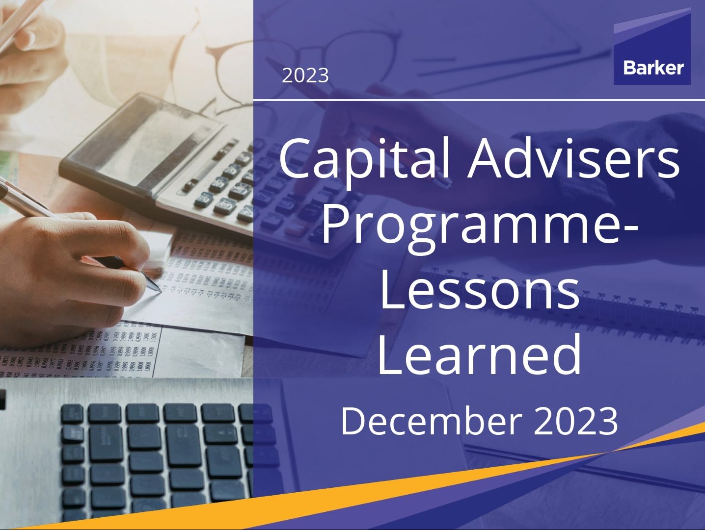 Capital Advisers Programme – Lessons Learned