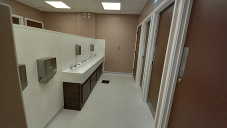 Newly renovated toilets and sinks at Cheslyn Hay Academy