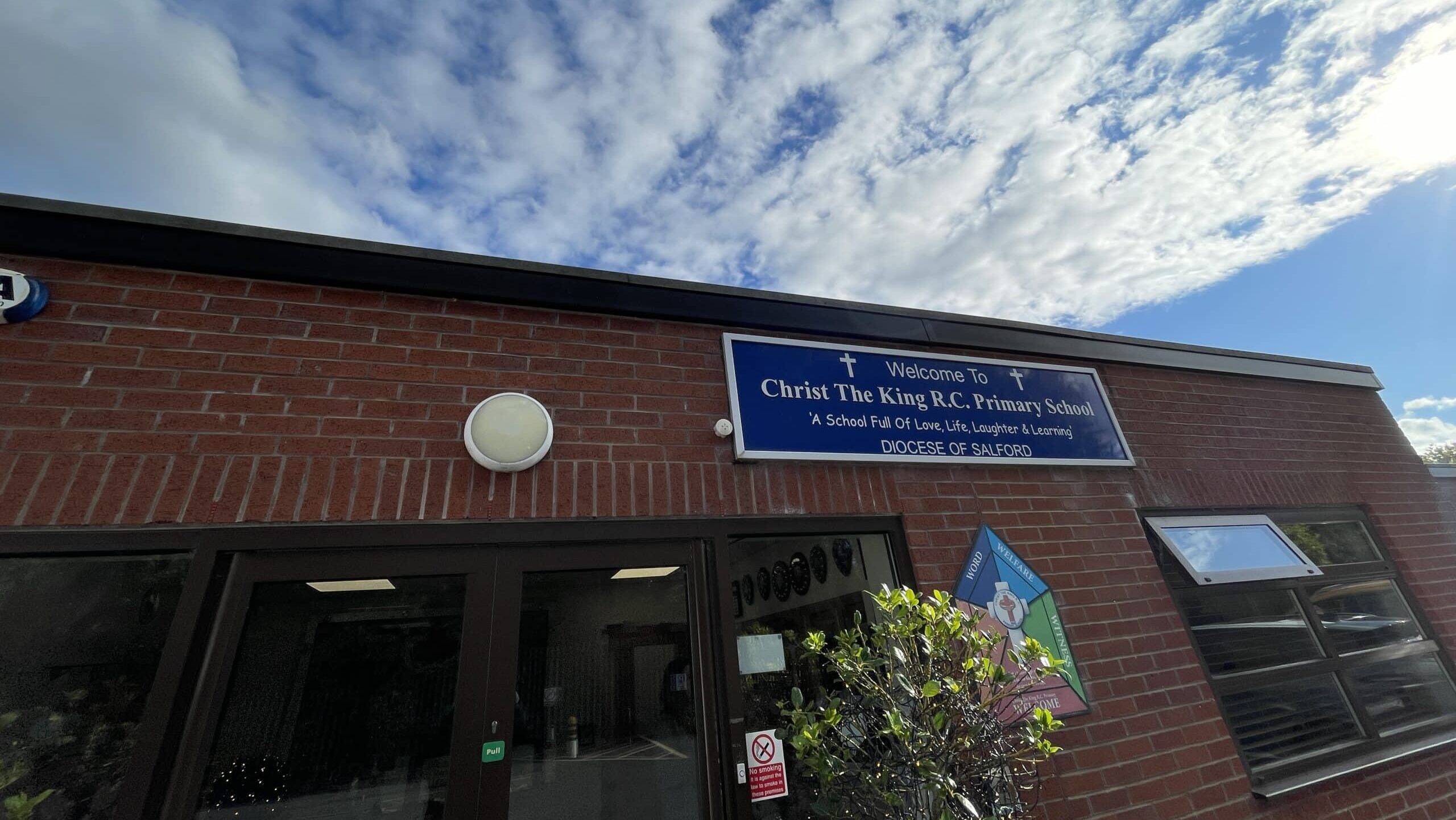 Christ the King RC Primary School entrance