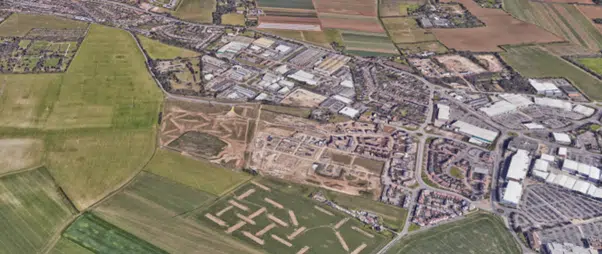 Arial view of Westwood Point