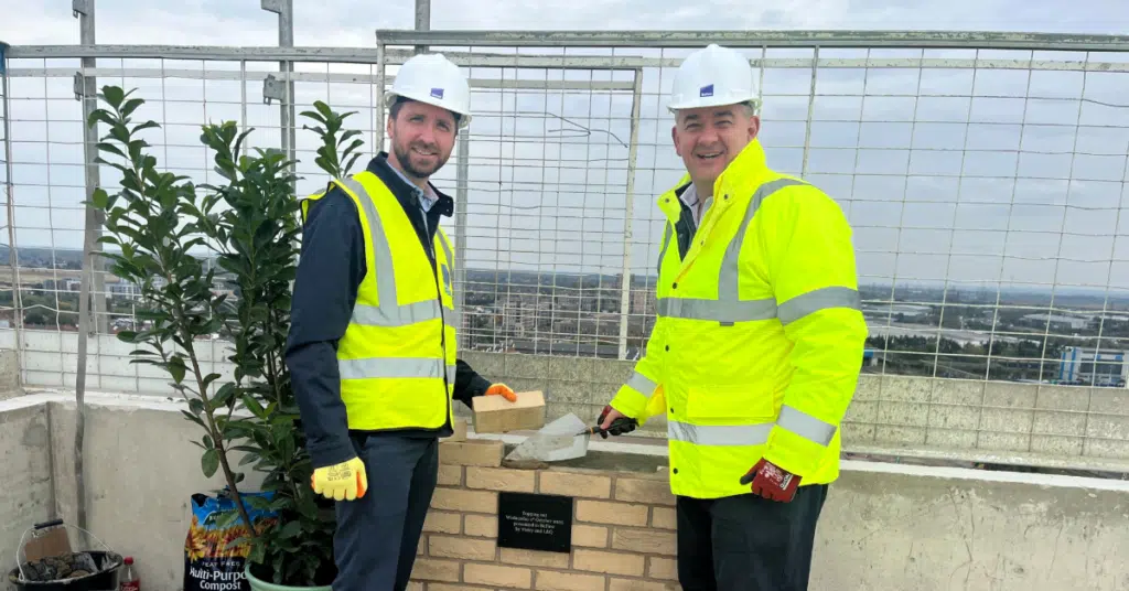 gareth and neil on site at beam park