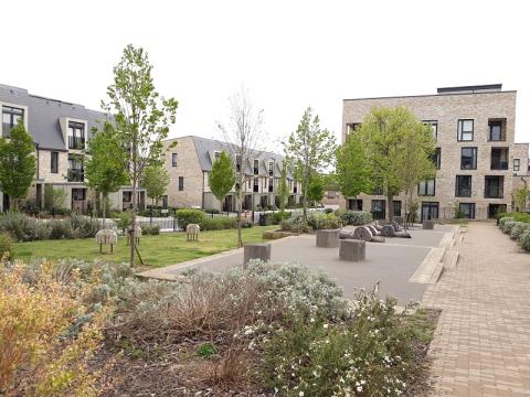 dollis valley development with landscaping