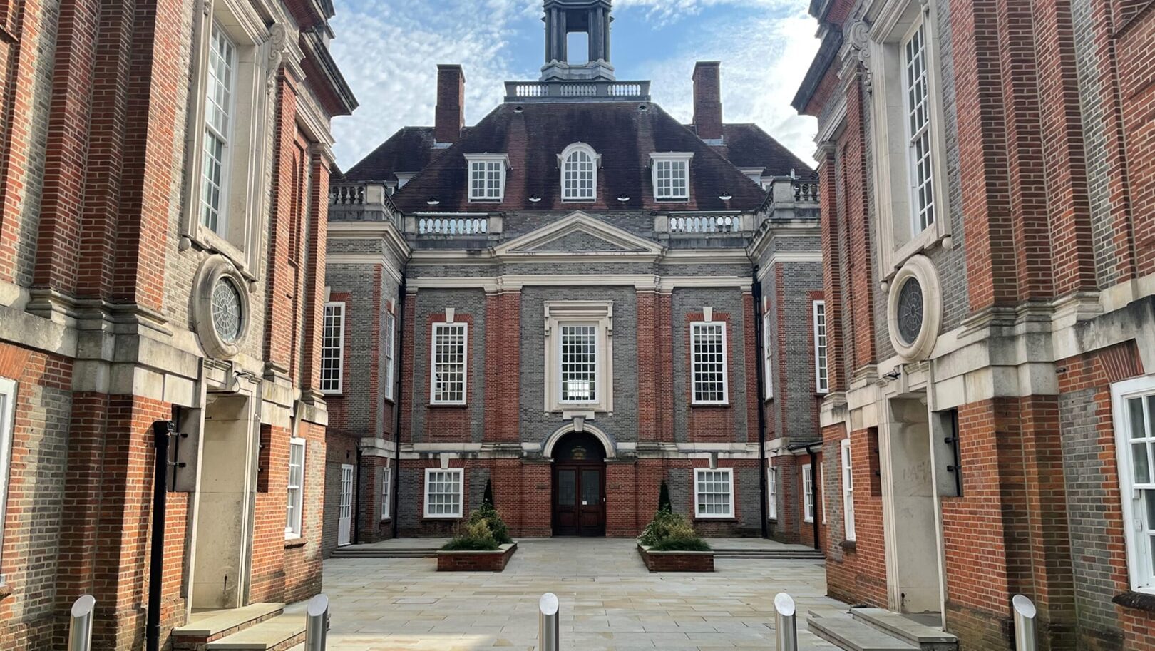 New paving to main Grade II* Listed Building of Henrietta Barnett School
