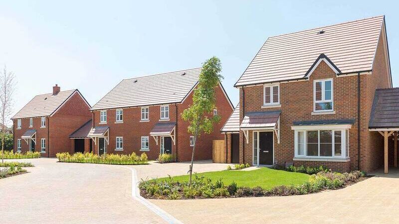 A row of new build houses